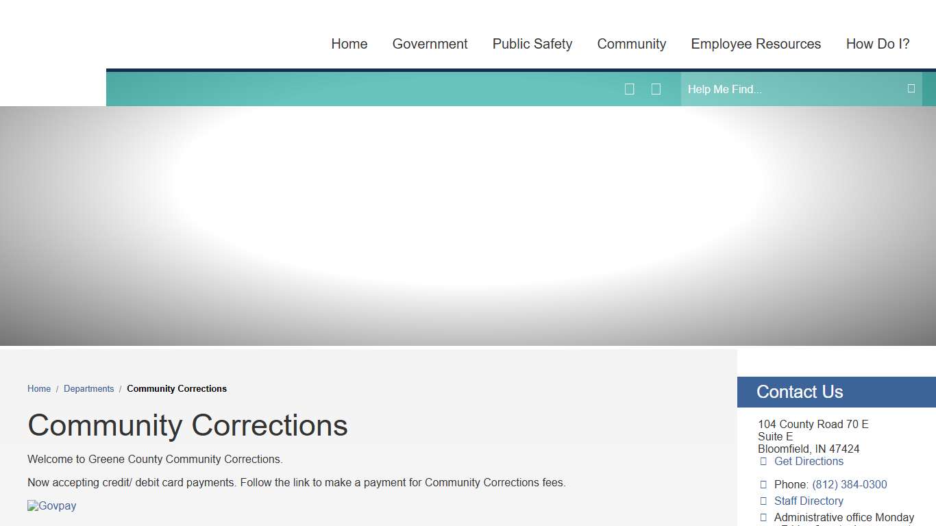 Community Corrections / Greene County, Indiana