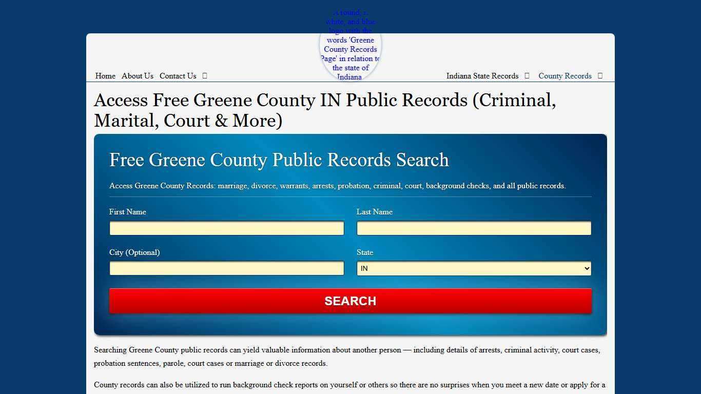 Access Free Greene County IN Public Records (Criminal, Marital, Court & More)